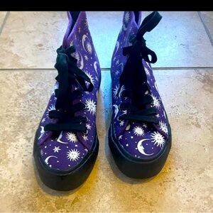Hot topics purple celestial hi tops